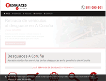 Tablet Screenshot of desguacesacoruna.com